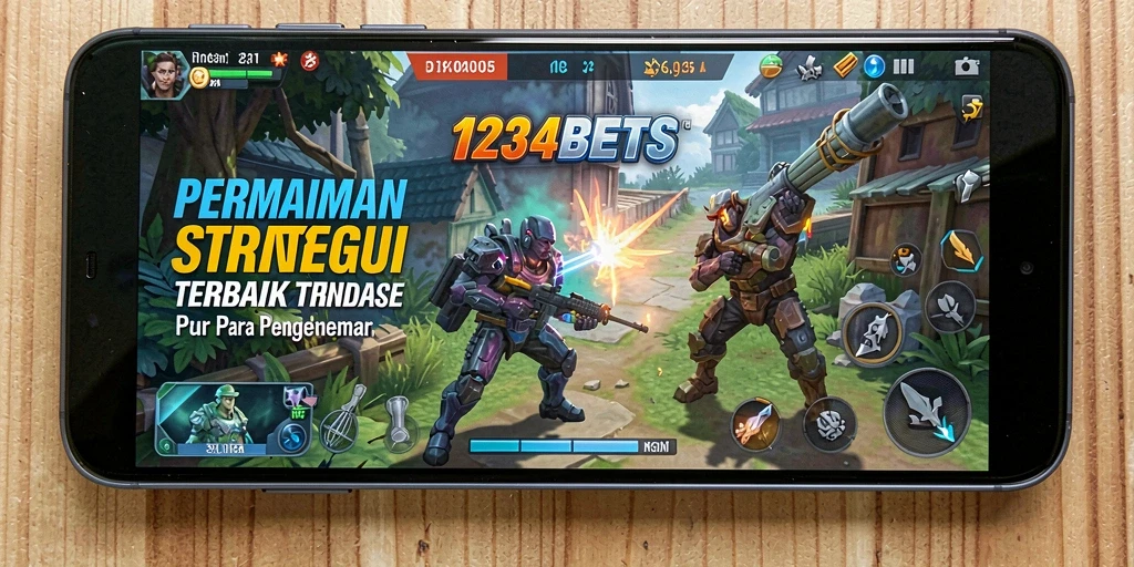 Screenshot gameplay 1234BETS menunjukkan strategi mendalam dan karakter unik.