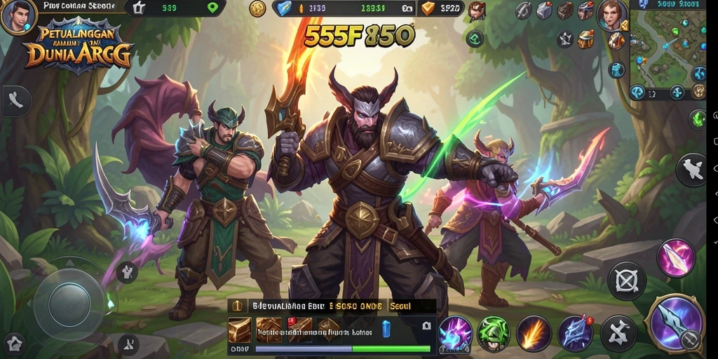 Tampilan gameplay seru dan mendebarkan di 555F.