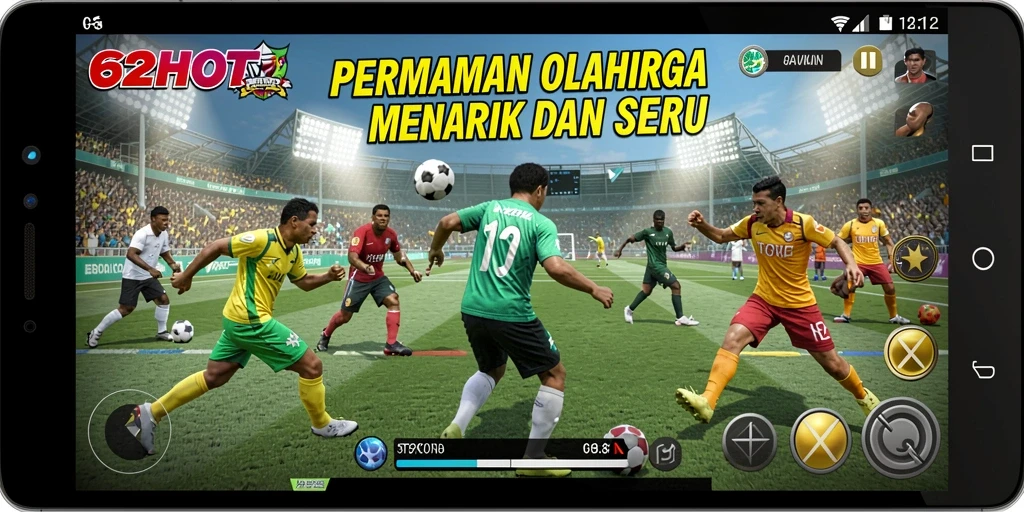 Tampilan gameplay seru dalam 62HOT dengan berbagai olahraga.