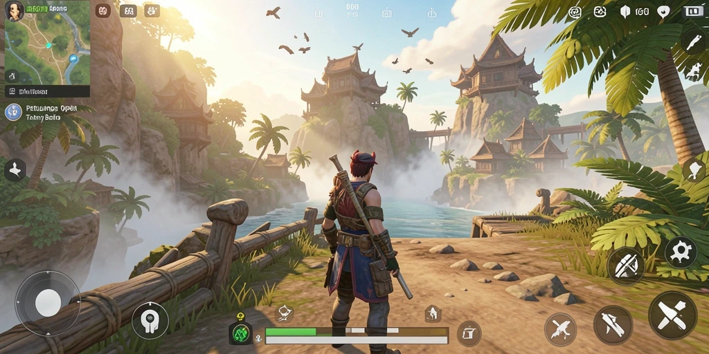 Tangkapan layar dari gameplay 666I yang menakjubkan di dunia Open World.