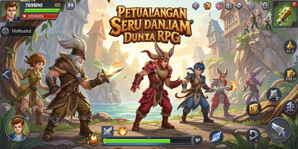 Tampilan gameplay yang mendebarkan dalam 789BNI RPG.