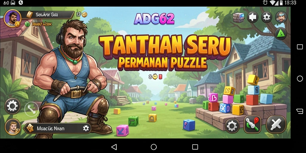 Tampilan gameplay ADG62 yang menantang dan menarik.