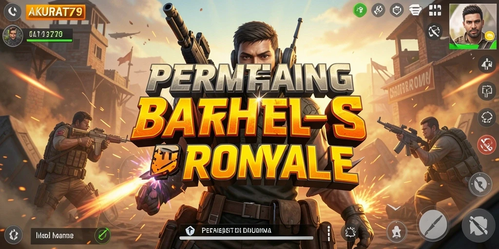 Screenshot gameplay AKURAT79 yang menampilkan aksi pertempuran Battle Royale.