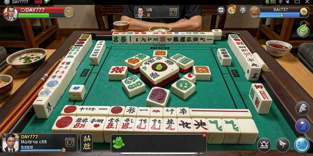 Tampilan gameplay Mahjong yang seru dan menantang di DAY777.