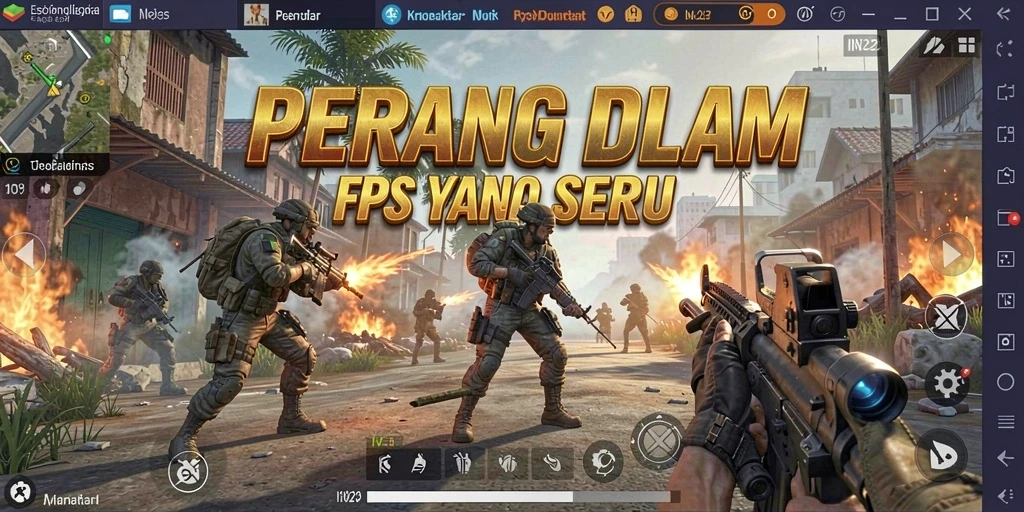 Tangkapan layar dari gameplay seru IN22 yang memukau.