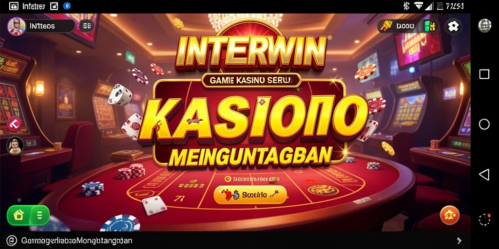 Screenshot INTERWIN menampilkan gameplay Kasino yang menarik dan interaktif.