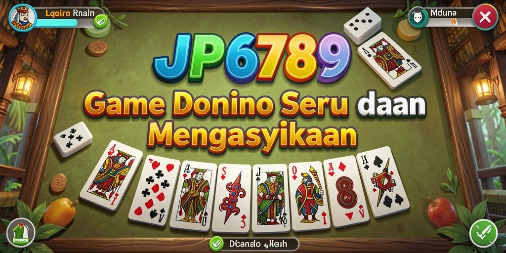 Tampilan menarik dari gameplay Domino di JP6789.
