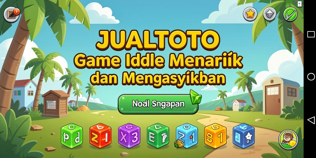 Screenshot gameplay JUALTOTO menampilkan pengalaman Idle yang menyenangkan.