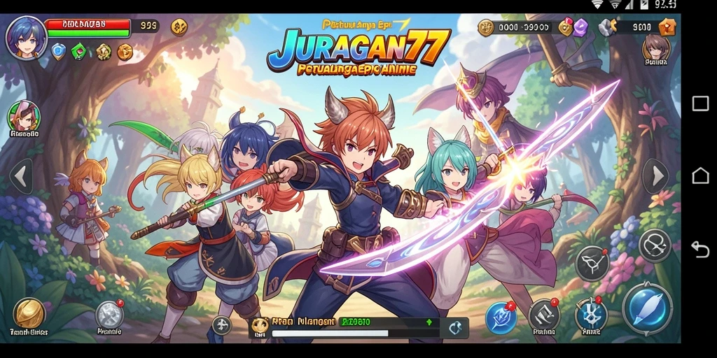 Tampilan gameplay JURAGAN77 yang dinamis dan penuh warna.