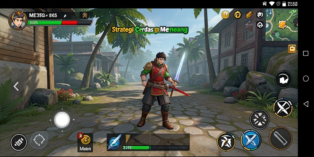 Tampilan gameplay ME355 yang menarik dan strategis.