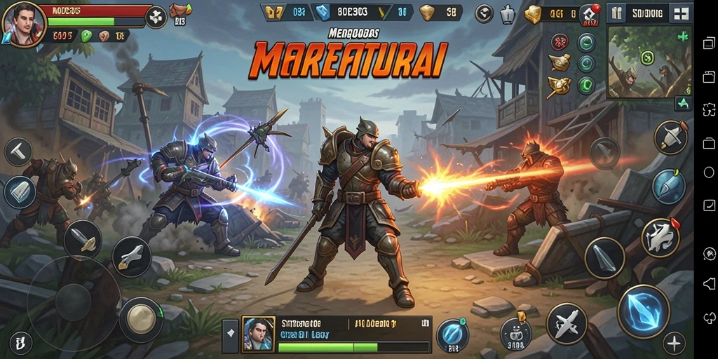 Tampilan gameplay seru saat merencanakan strategi dalam MODE303.