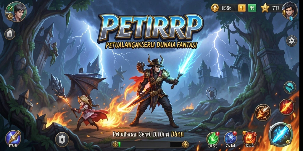 Screenshot gameplay PETIRRP yang menampilkan petualangan menegangkan.