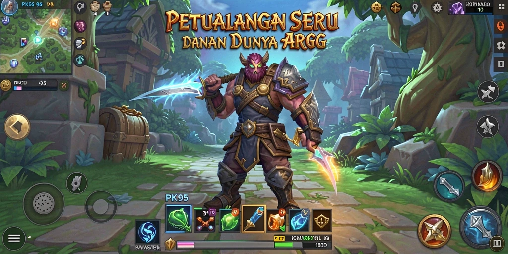 Tampilan gameplay ARPG PK95 yang mendalam dan menarik.