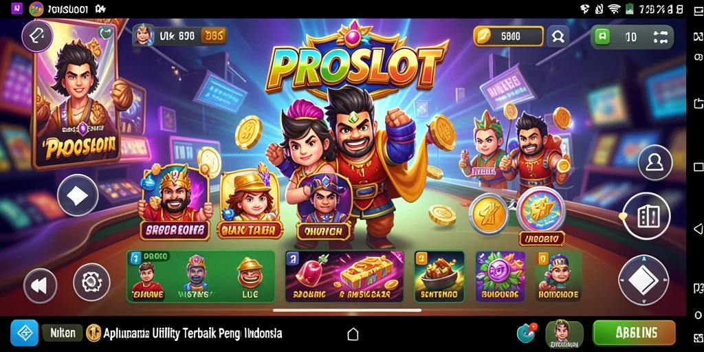Tampilan PROSLOT menampilkan antarmuka pengguna yang sederhana dan efisien.