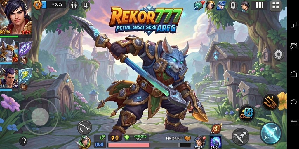 Tangkapan layar gameplay mendalam dari REKOR777 di dunia ARPG.