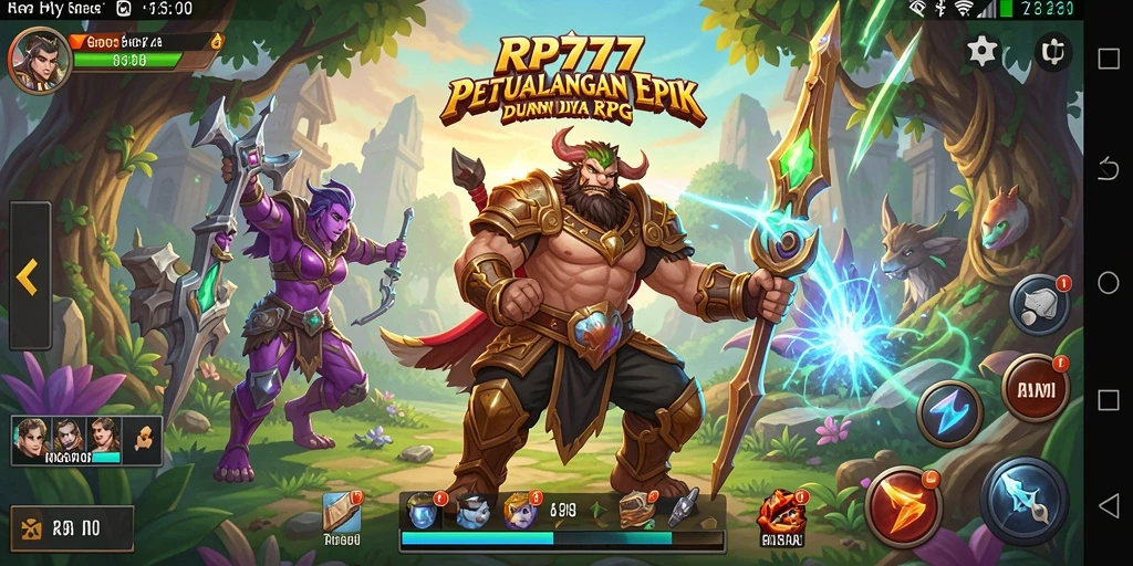 Tangkapan layar menampilkan pertarungan seru dalam RP777 dengan visual yang menakjubkan.