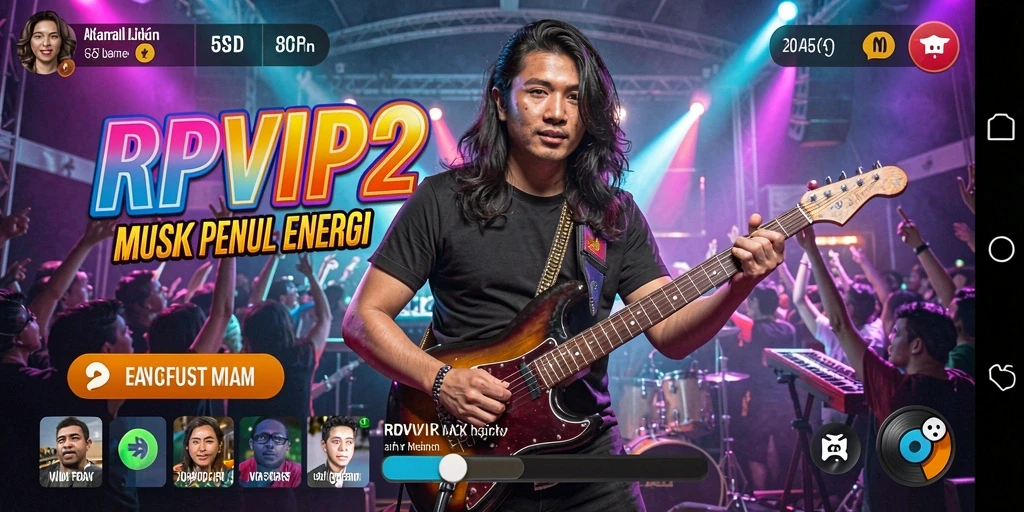 Tampilan gameplay RPVIP2 yang interaktif dan penuh warna.