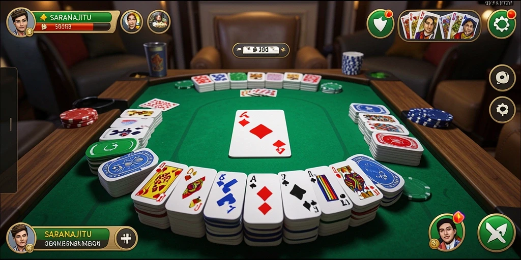 Tampilan gameplay Gaple yang seru dan interaktif