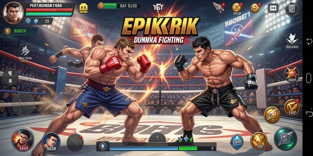 Gameplay seru SBOBET dengan pertarungan epik antar karakter.