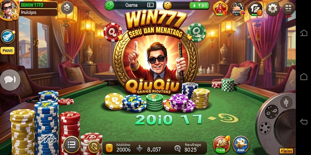 Gameplay QiuQiu seru dengan berbagai tantangan dan interaksi real-time.