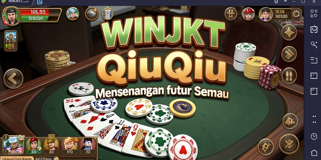 Screenshot gameplay menarik WINJKT saat bermain QiuQiu.